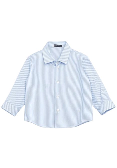 Camicia neonato azzurra in cotone Manuel Ritz | 3471AZZURRO